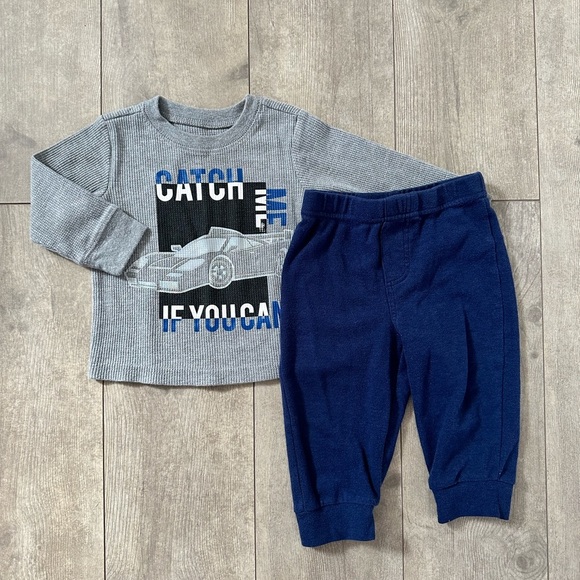 12 month baby boy matching outfit set - Picture 3 of 6